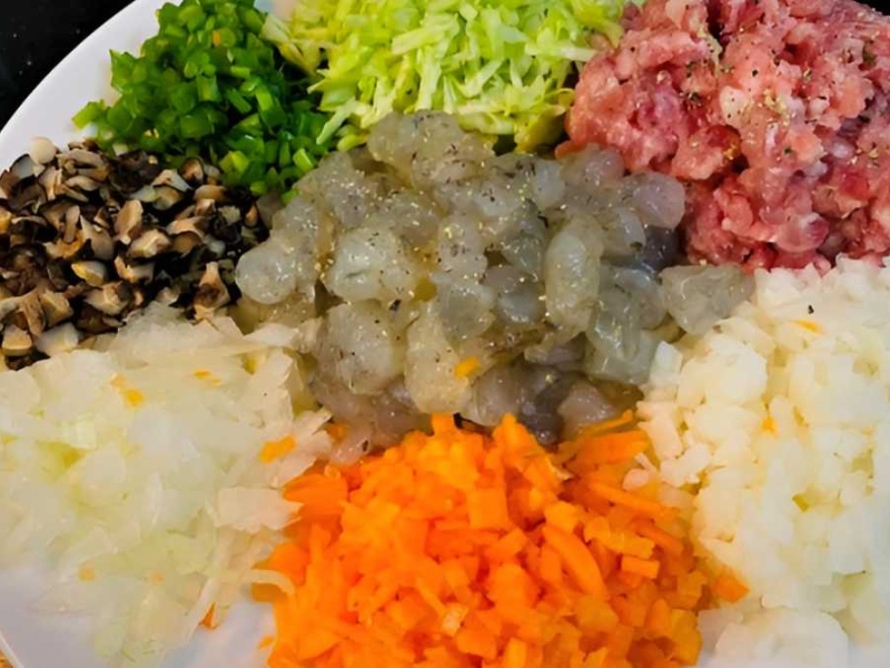 Không cần ra quán: Há cảo tôm thịt: công thức hấp mềm mọng, ngon như ăn ở nhà hàng 3 Nguyên liệu làm há cảo tôm thịt tại nhà