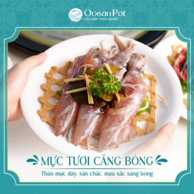 Mực Trứng & Hải Sản Hấp Phô Mai Tại Ocean Pot 2 Mực trứng được các tín đồ sành ăn ưu ái gọi tên là "loại đặc sản đắt giá"